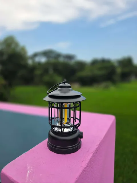 Vintage Portable LED Camping Lamp Showcase